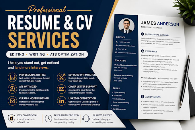 professional edit and optimize your resume or cvs