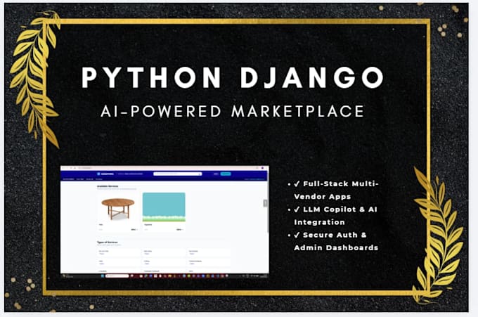 create an ai powered python django web application
