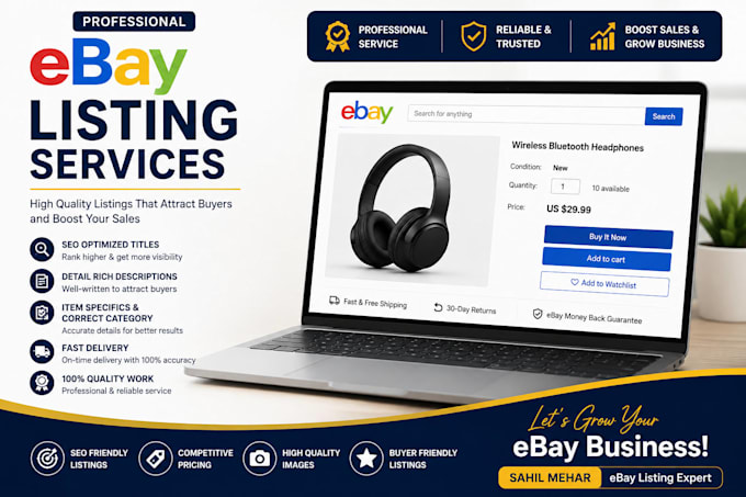 create and optimize professional ebay product listings