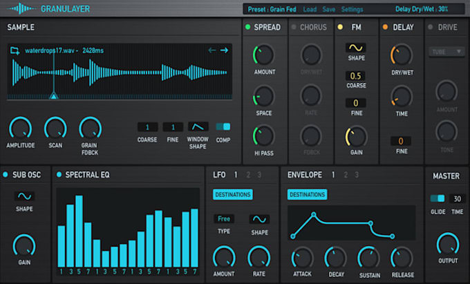 design and develop custom vst3 au plugin UI with modern professional interface