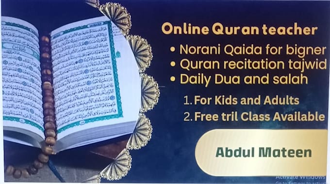teach online quran with tajwid and islamic studies