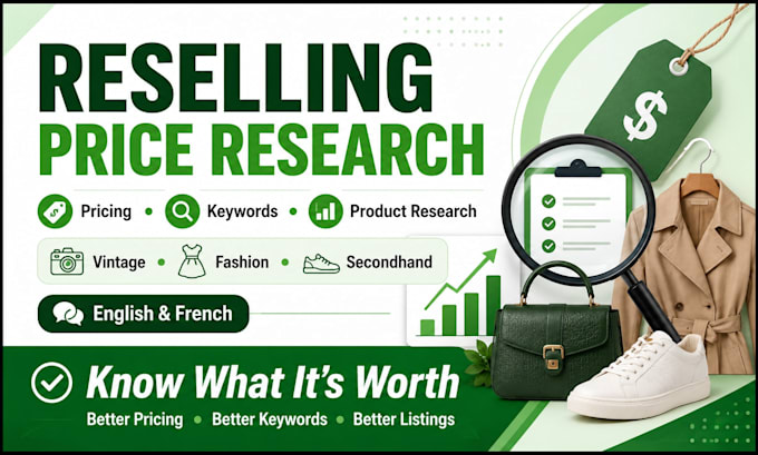 research resale prices and keywords for your products