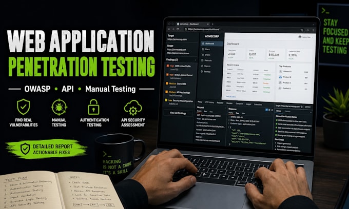 perform web application penetration testing