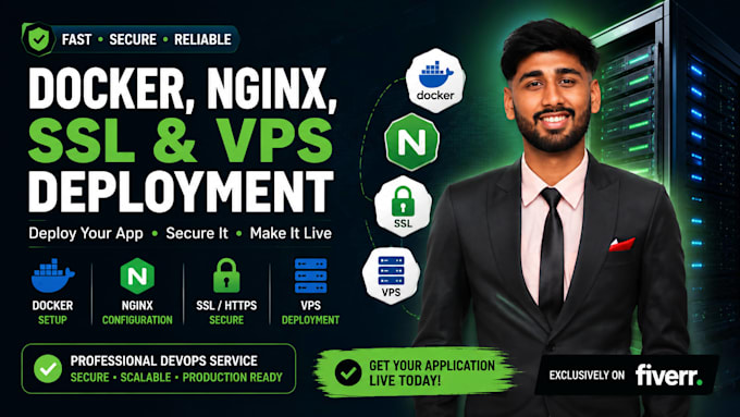 configure docker, nginx and SSL on your vps