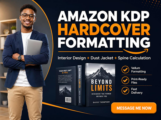 format your book for amazon kdp hardcover with dust jacket, vellum