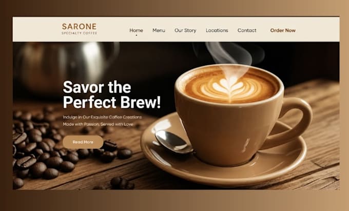 design squarespace cafe website coffee shop website online ordering website