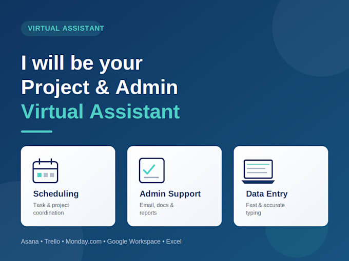 provide expert project management and administrative support