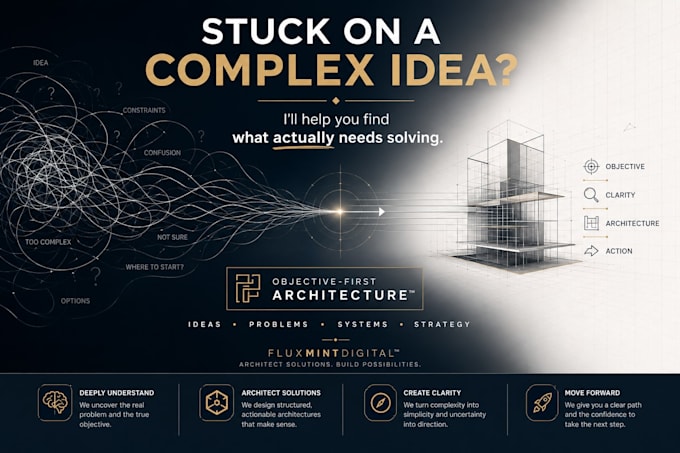 architect a clear solution for your complex idea or problem