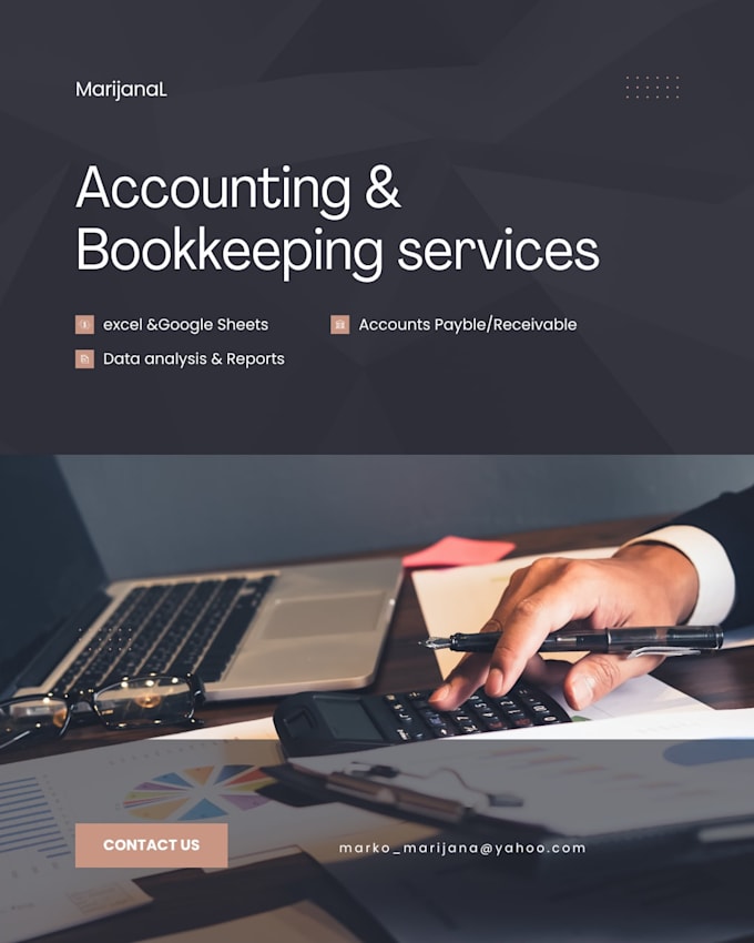 do accurate financial data entry and bookkeeping in excel