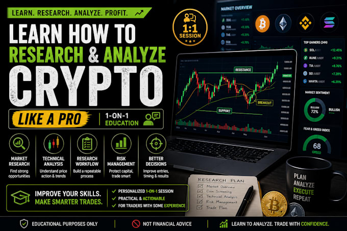teach you how to research and analyze crypto like a pro