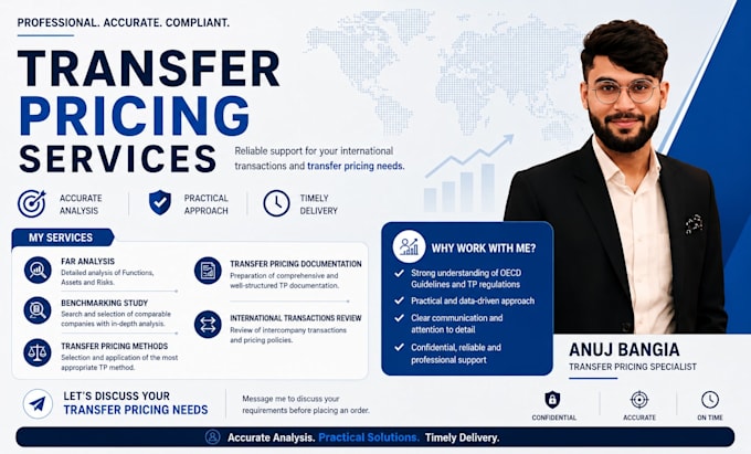 prepare transfer pricing documentation and benchmarking studies
