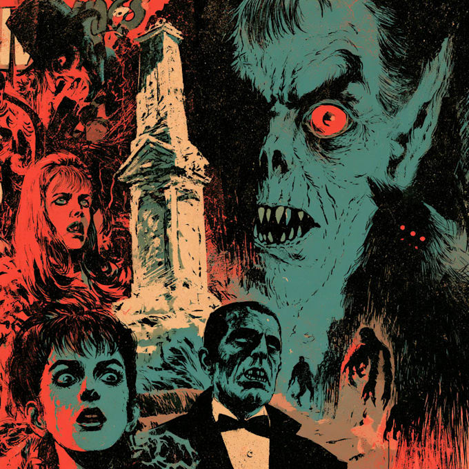 draw horror and dark fantasy illustrations