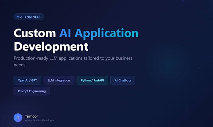 build an ai application using openai, llms, and python
