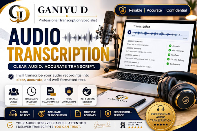 provide accurate audio transcription and audio to text