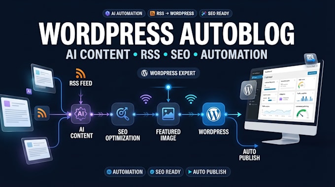 build wordpress autoblog with ai content automation and SEO