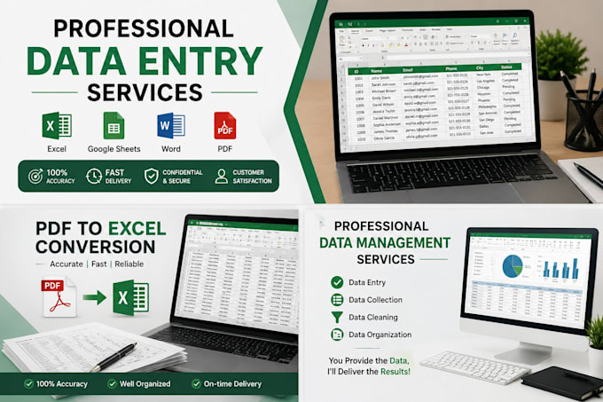 typing and data entry
