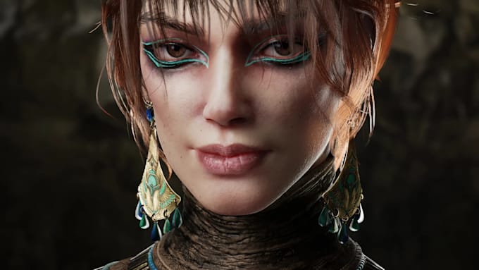 3d realistic character for ai influencer instagram, facial lips sync, animation
