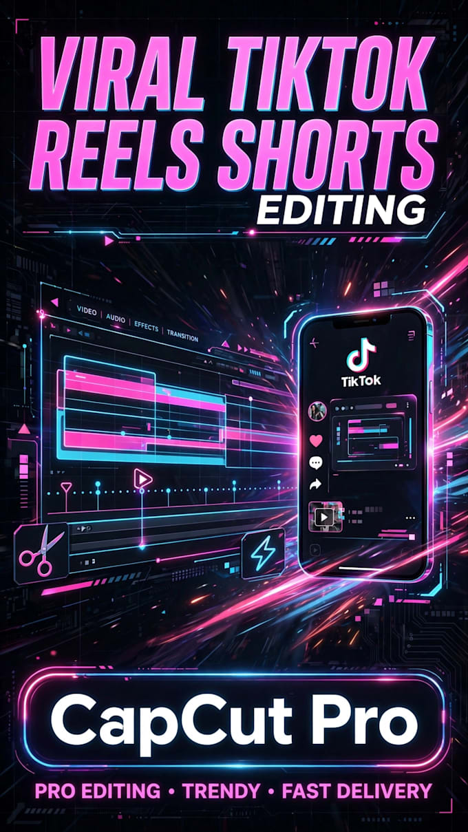 edit viral tiktok reels shorts video with capcut pro