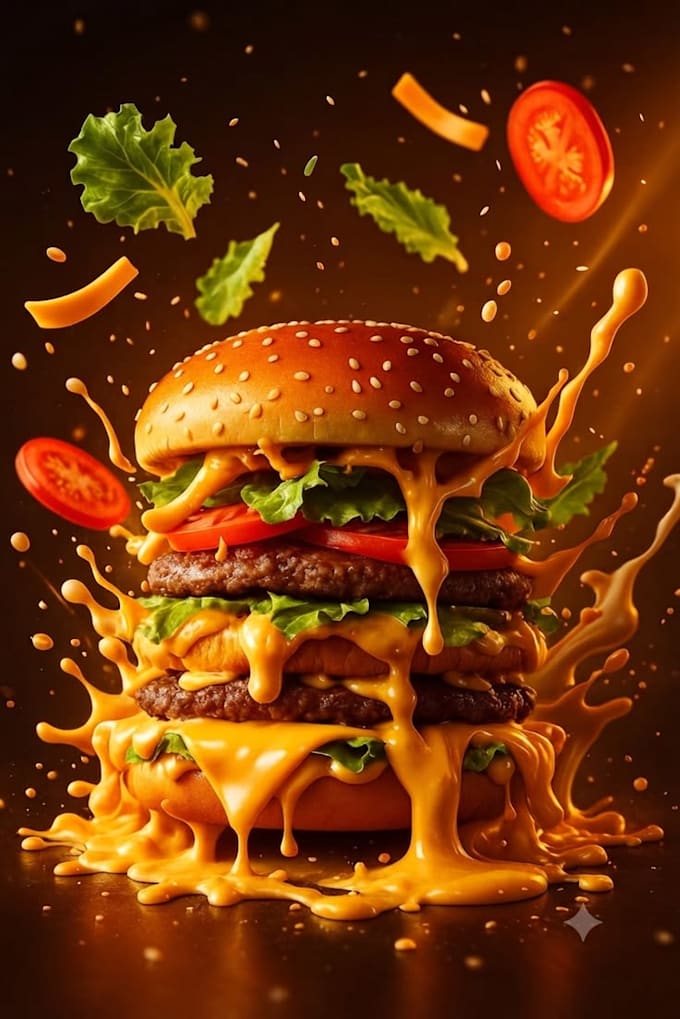 create realistic food product ads