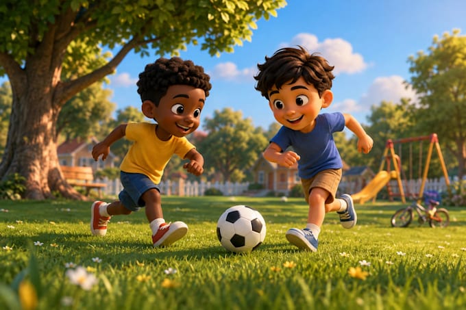 create a cinematic 3d children book trailer for amazon