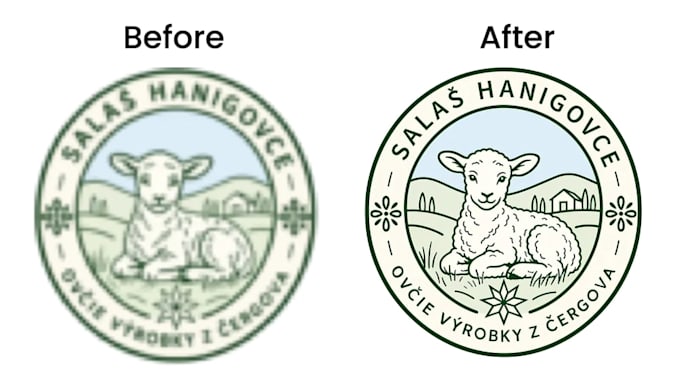vectorize, redraw, redesign logo and convert image to vector