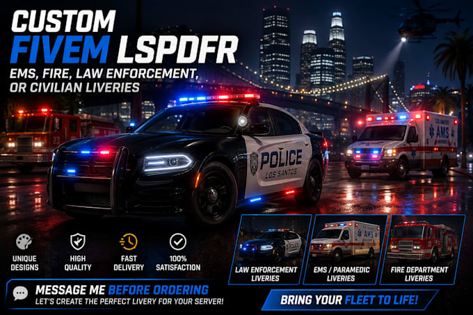develop fivepd, lspdfr and nopixel inspired police rp server for fivem