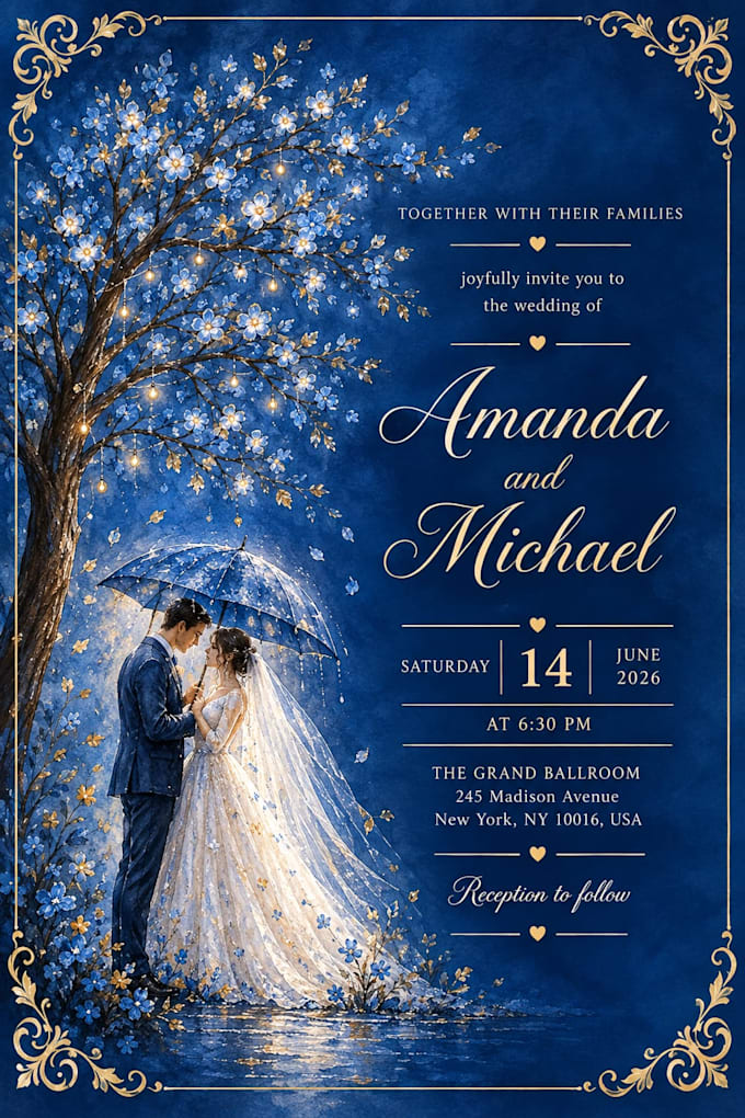 design elegant wedding invitation cards and canva templates