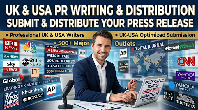 write press release and do PR distribution to news media