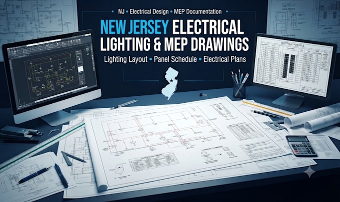 pe new jersey lighting layout electrical drawings electrical panel schedule mep