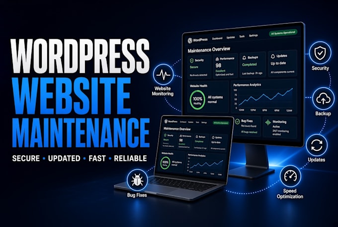 do wordpress maintenance speed optimization and fix core web vitals