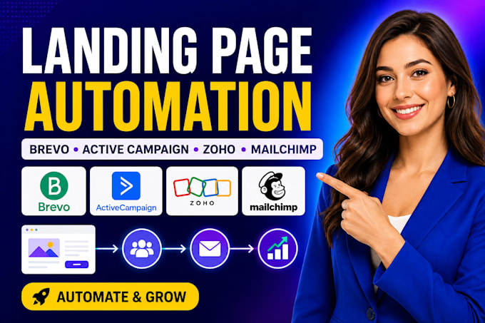 do brevo activecampaign zoho mailchimp landing page automation