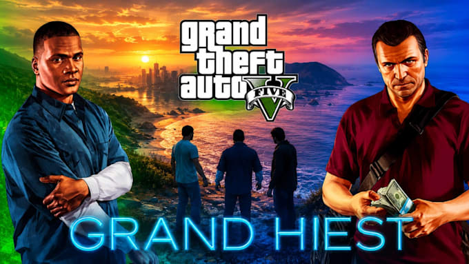 create a professional gta 5 youtube thumbnail