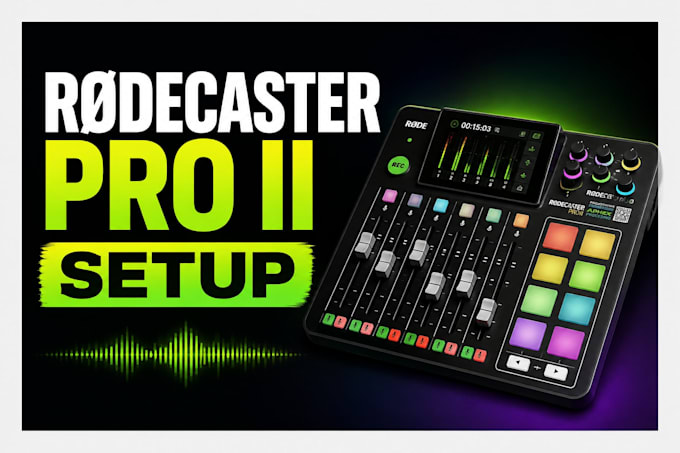 setup rodecaster pro ii for streaming, gaming, podcast and audio