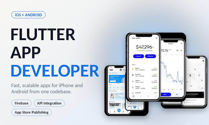 buile a custom flutter mobile app for IOS and android