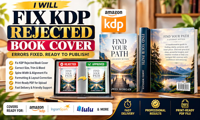 fix KDP rejected book cover, formatting, sizing and upload errors book formatter