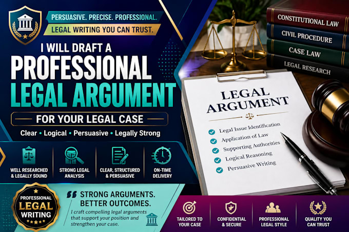 draft a professional legal argument for your case