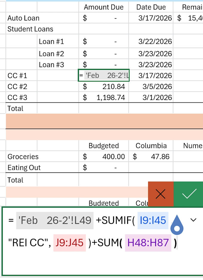 organize and reformat spreadsheets