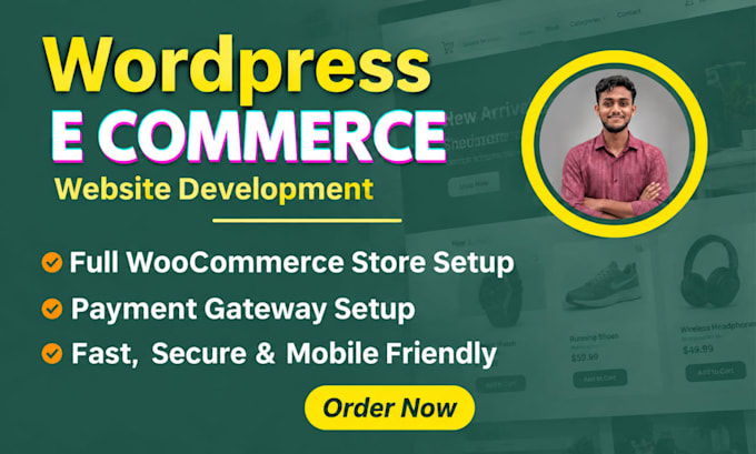 create a professional wordpress e commerce website