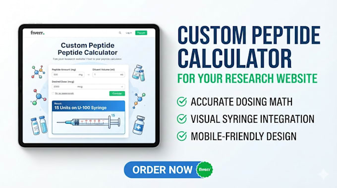 build a custom calculator for your peptide website