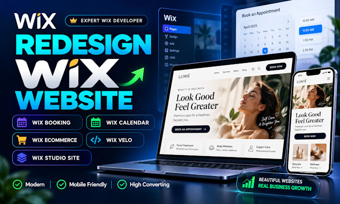 build wix website redesign wix ecommerce website wix booking wix studio website
