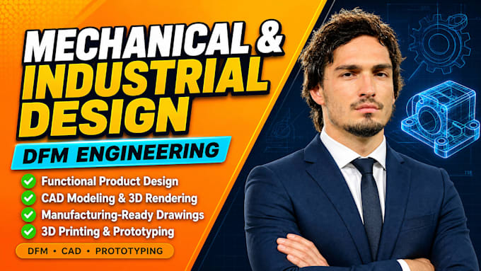 do mechanical design and industrial design, dfm engineering, functional product