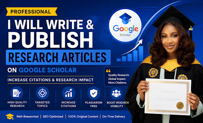 write and publish research articles on google scholar journal increase citations