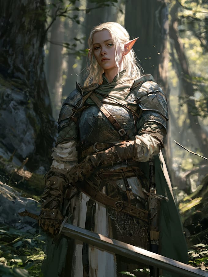 fantasy dnd character illustration