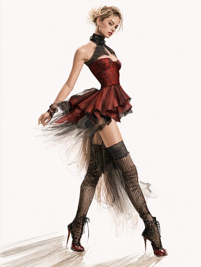 draw a fashion illustration