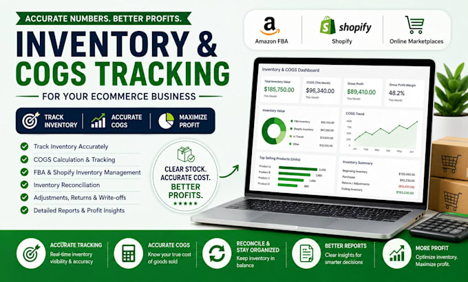 track inventory and cogs for your amazon fba or shopify store accurately