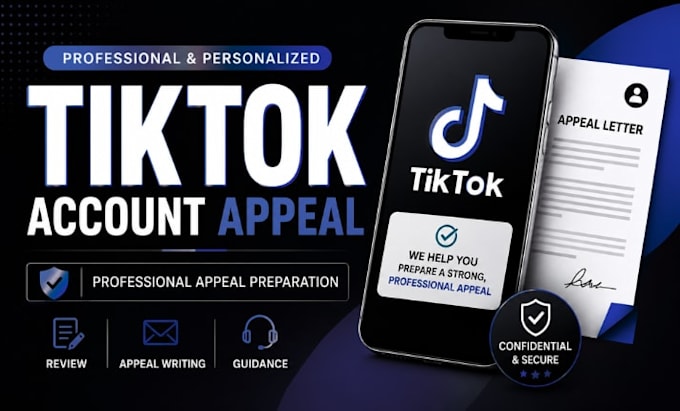 help you prepare a professional tiktok account appeal