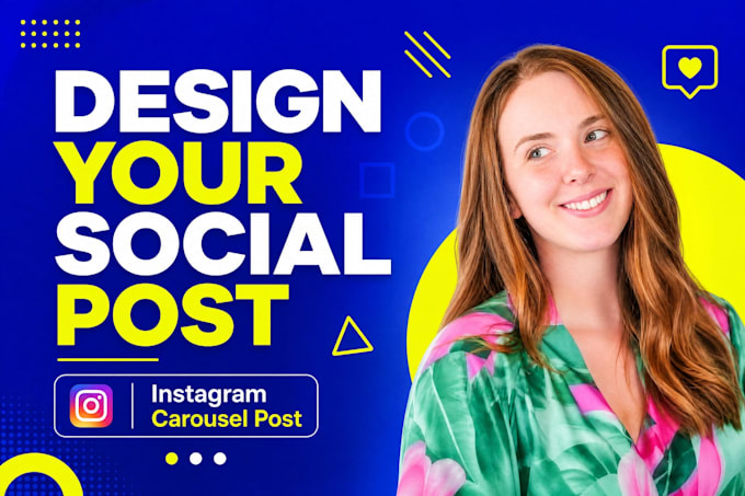 design instagram linkedin carousel, social media post design