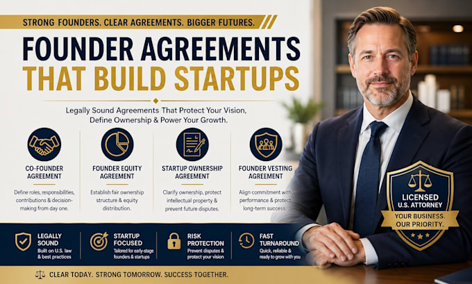 draft a binding startup ownership agreement and operating rules