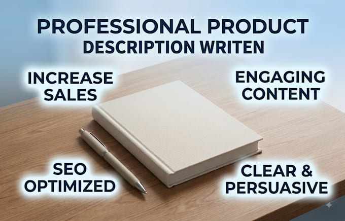 write proffesional product descriptions in english