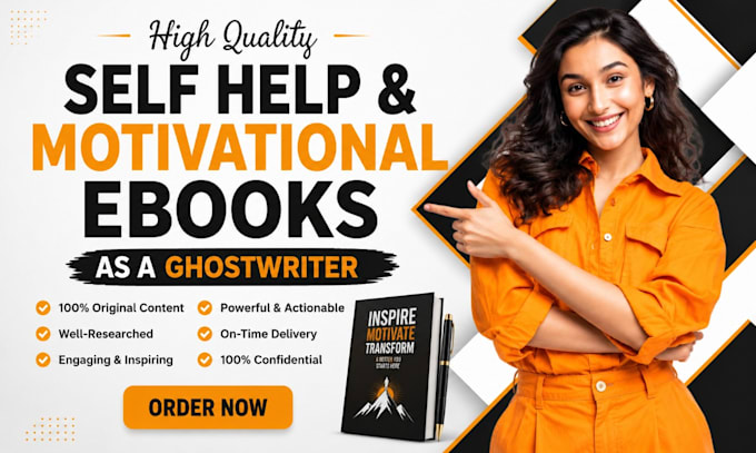 ghostwrite high quality self help and motivational ebooks